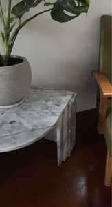 vintage Italian marble coffee table 47h*w61*84l