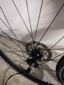 Shimano hydraulic disc brake set plus wheels