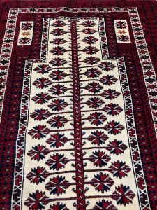 1.37 x 0.96 m Antique Prayer Persian Rug (Balouchi)
