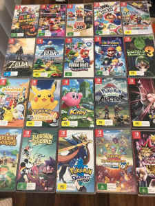 Nintendo Switch games for sale Mario Pokemon Zelda over 50 titles