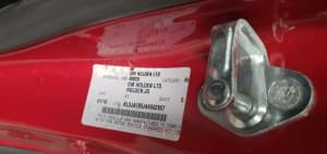 2437 - Holden cruze 2010 red wrecking