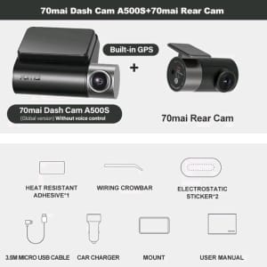 Xiaomi 70mai Dash Cam Pro Plus Front & Rear Camera set