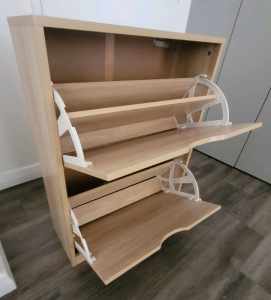 Shoe Cabinet Storage - Two Tiers