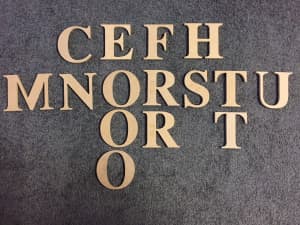 Craft wood Letters