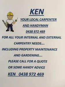 Carpenter, Handyman, Property Maintenance, Gardener.