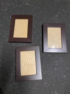 Photo frames x 3 solid wood