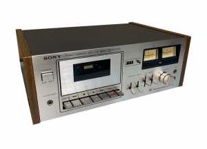 1977 Sony TC-186 SD Casssette Deck Silver Face Woodgrain Restrd w WTY