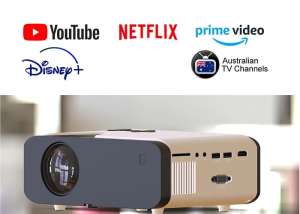 New Projector with Wifi/Netflix/youtube/disney/prime/tv built in