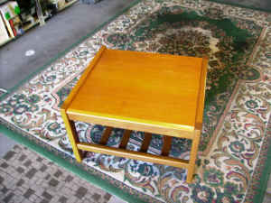 teak coffee table mid century made by w.a.f.f. furniture w.a. aust.