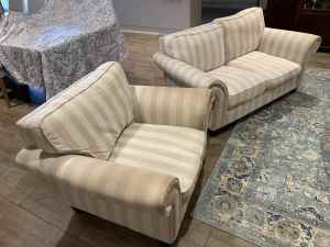 Lounge chairs/suite/sofa - 2 seater & 1 seater