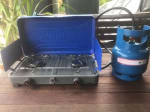Camping LPG Stove and bottle as new
