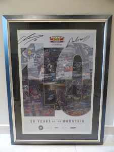 Framed 2014 Bathurst 1000 Signed Poster Signed By Race Winners