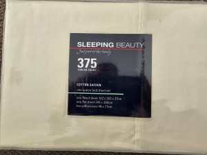 2 x Sleeping Beauty 375 TC Cotton Sheet Set (Queen) - BRAND NEW!