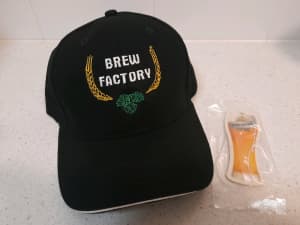 Mancave BREW FACTORY BASEBALL CAP & Car Air Freshener Craft Beer New