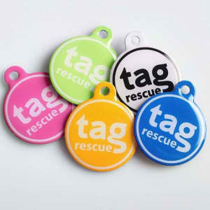 Tag Rescue Pet Tags - Bright Fun and Protect your Pets too.