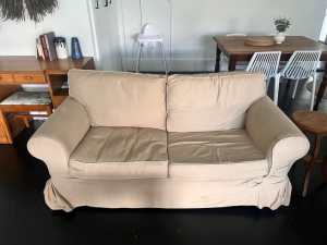 2 seater fabric with removable cover