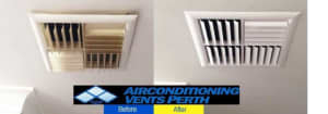 Air conditioning outlet replacement vents and grilles