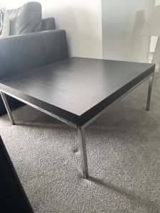 Coffee Table Square Black/Silver