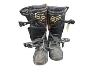 Fox Black (058300001226) Motocross Boots