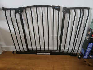 Perma Child Safety Baby Gate and Extender black