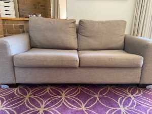 Sofa bed. Two and a half seater couch with inner spung mattress
