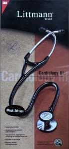 SOLD - Littmann Stethoscope Cardiology III (Black Edition)
