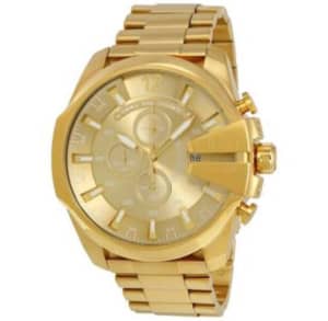 Diesel DZ4360 Mega Chief Mens Gold Tone Stainess Watch