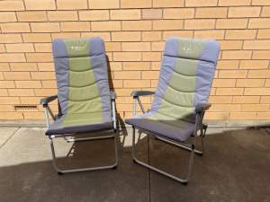 OZTRAIL CAMP CHAIRS X2 $50 for both or $30 each if sold separately!