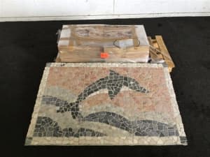 Dolphin Design - Natural Stone on Mesh 1200x800mm (Brand New still in 