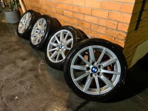 BMW 17 Inch Staggered Alloy Wheels with Excellent Tyres *Delivery*
