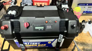 95AH AGM Battery & Battery Box (Never Used Always On Trickle Charge)