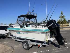 1998 Haines signature 530f fishing boat offshore 115hp 4 stroke