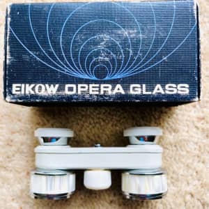 Vintage Eikow Opera Glass 2.5X Coated Lens - Made In Japan