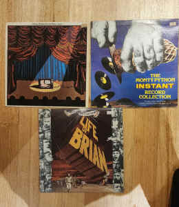 Monty Python Vinyl Records x3 