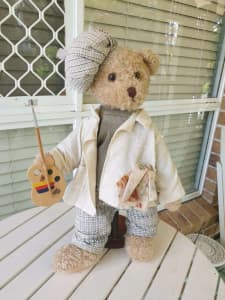 Adorable Vintage Teddy Bear (with Detachable Stand)