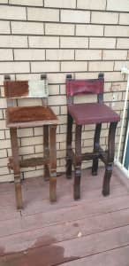 vintage barstools with character 