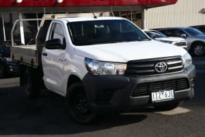 2015 Toyota Hilux GUN122R Workmate 4x2 White 5 Speed Manual Cab Chassis