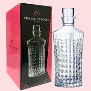 CRISTAL DARQUES Lady Diamond Crystal Glass Decanter 900mL