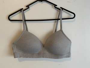 Grey wireless bra