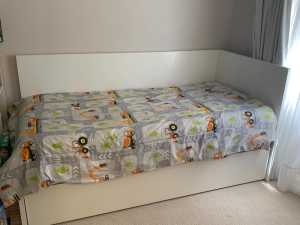 IKEA Flaxa bed with trundle - $140