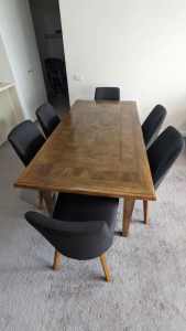 Dining Table - Parquetry 180cm (Brittany by Shack)
