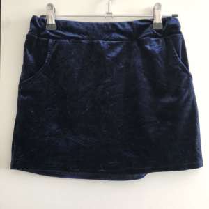 Navy Velvet Mini Skirt Size XS