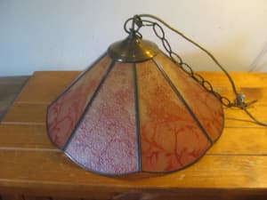 Retro Amber-Orange Tiffany Style Ceiling Lamp Shade/Suspension Pendent