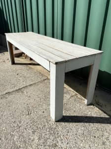 Wooden Bench Seat ( white wash) Indoor/Outdoor $85.00