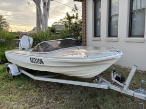 Carribean Runabout boat with 140hp Johnson outboard READ DESCRIPTION