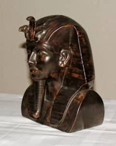 porcelain Egyptian head statue