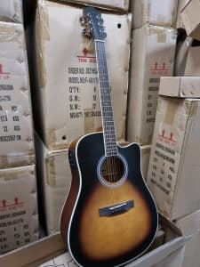 Brand New Full size solid spruce top Electric Acoustics guitar 