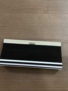 Mimco black and white clutch bag
