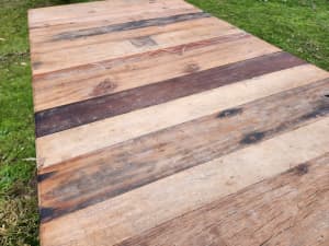 Hardwood table recycled timber incredible condition