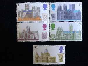 British Cathedrals Stampsx5